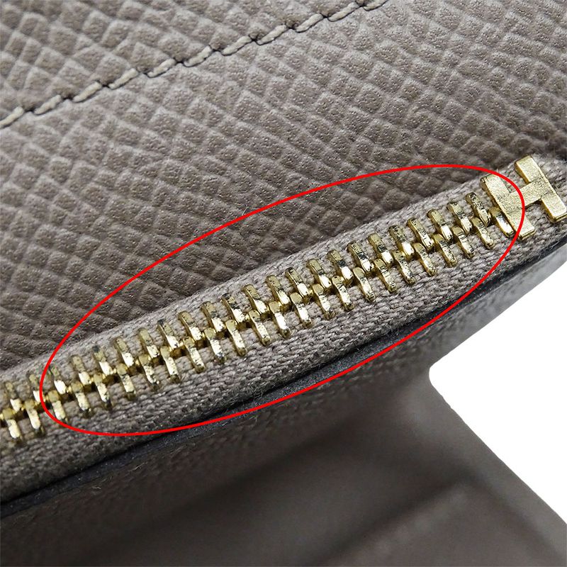 Hermes Wallet Ladies Branded Trifold Wallet Kelly Wallet Medium Vaux Epson