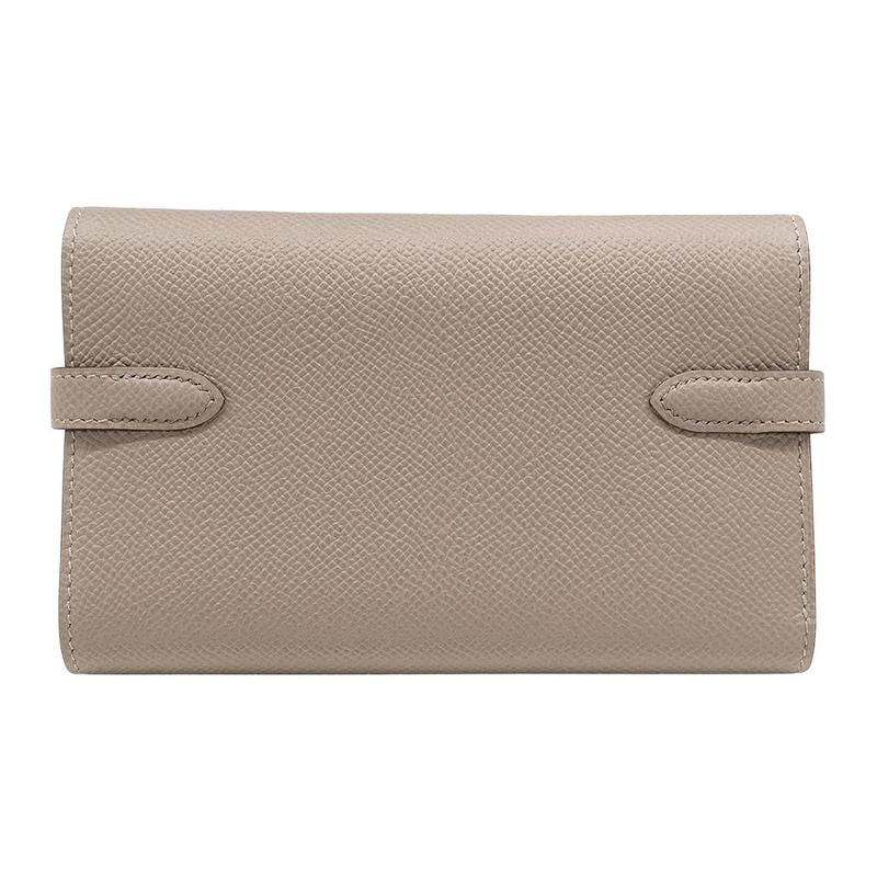 Hermes Wallet Ladies Branded Trifold Wallet Kelly Wallet Medium Vaux Epson