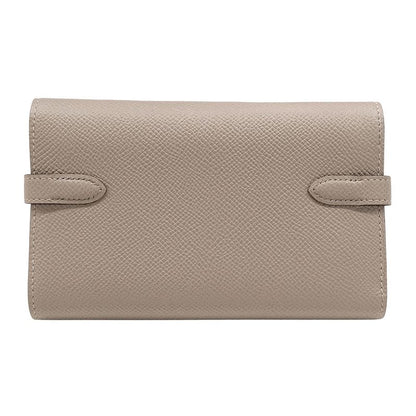 Hermes Wallet Ladies Branded Trifold Wallet Kelly Wallet Medium Vaux Epson