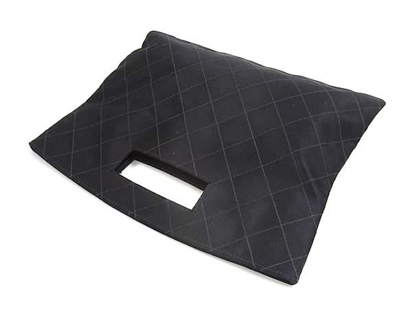 Chanel Matelasse Satin Handbag Mini Bag Women Black Fu4094