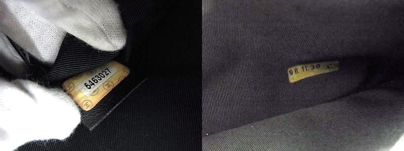 Chanel Matelasse Satin Handbag Mini Bag Women Black Fu4094