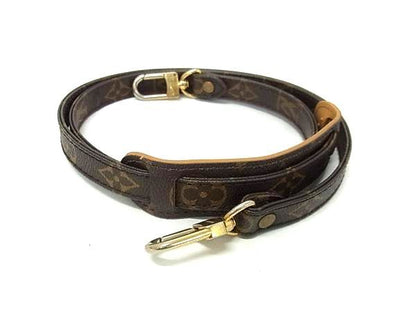 Louis Vuitton Monogram Bag Shoulder Strap Shoulder Belt Crossbody Brown Fu4135