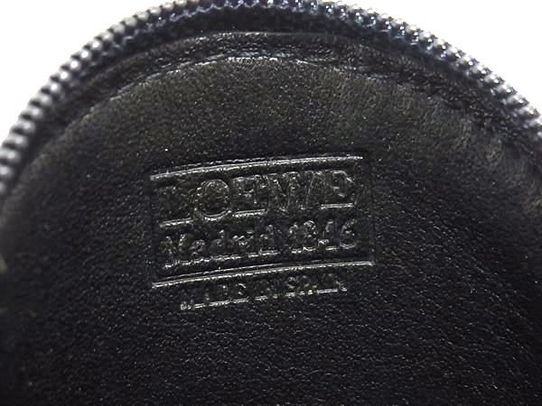 Loewe Anagram Leather Coin Case Coin Purse Wallet Men's Women's Navy Bs1220