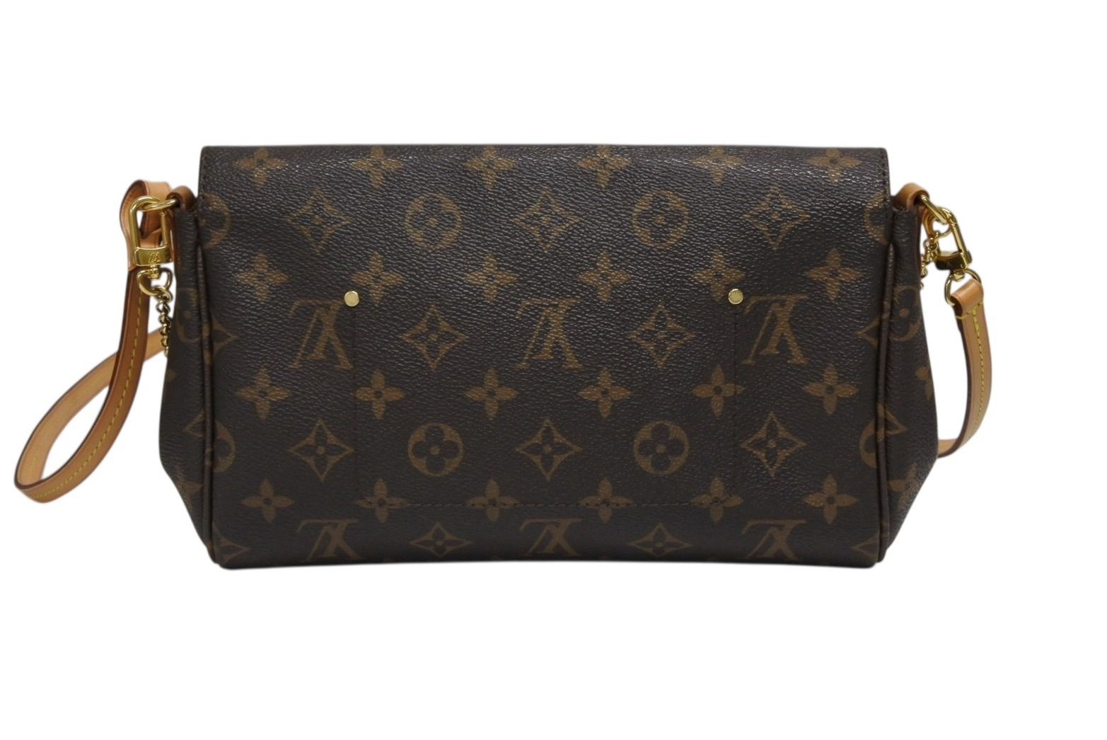 Louis Vuitton Monogram Favorite MM Shoulder Bag Brown Gold — view 3
