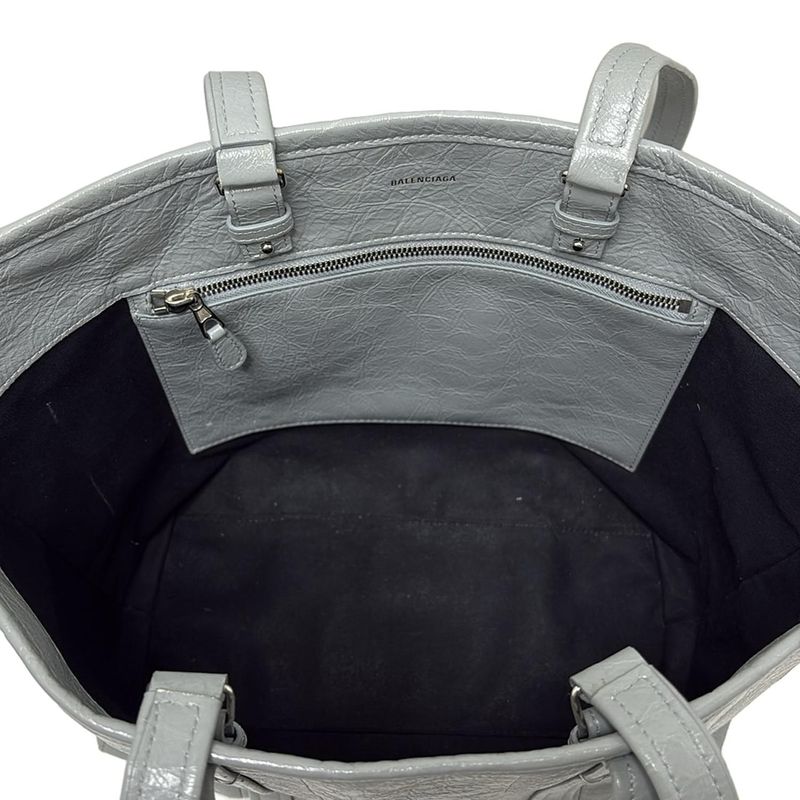 Balenciaga Tote Bag Balbes 671409 Light Blue 2way Leather