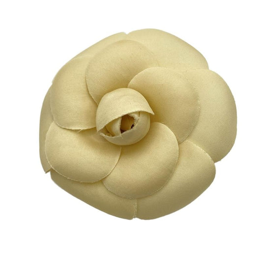 Chanel Brooch Camellia Ivory And Gold