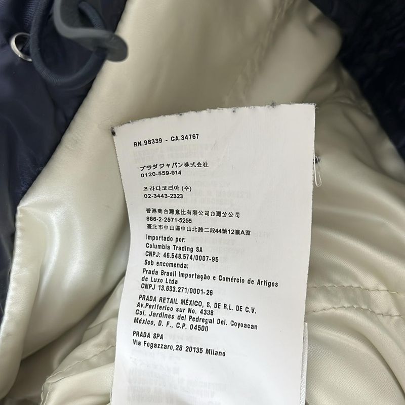 Prada Sport Down Jacket Size 40 M Women - Dark Navy Long Sleeves / Fall / Winter
