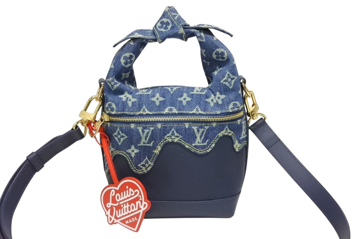 Louis Vuitton Japanese Cruiser Handbag Monogram Denim NIGO — view 2