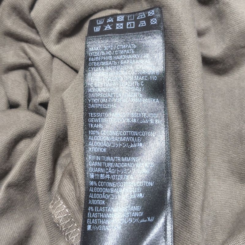 Balenciaga Short Sleeve T-shirt Size M Men's - 612966 Tmvl2 Khaki X Dark Grey