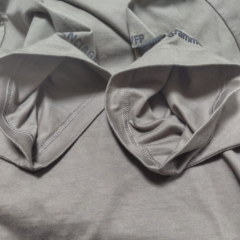 Balenciaga Short Sleeve T-shirt Size M Men's - 612966 Tmvl2 Khaki X Dark Grey