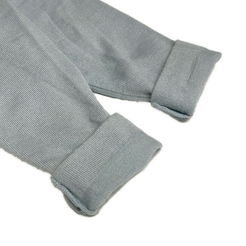 Hermes Long Sleeve Sweater Size 38 M Women - Light Blue X Brown X Multi