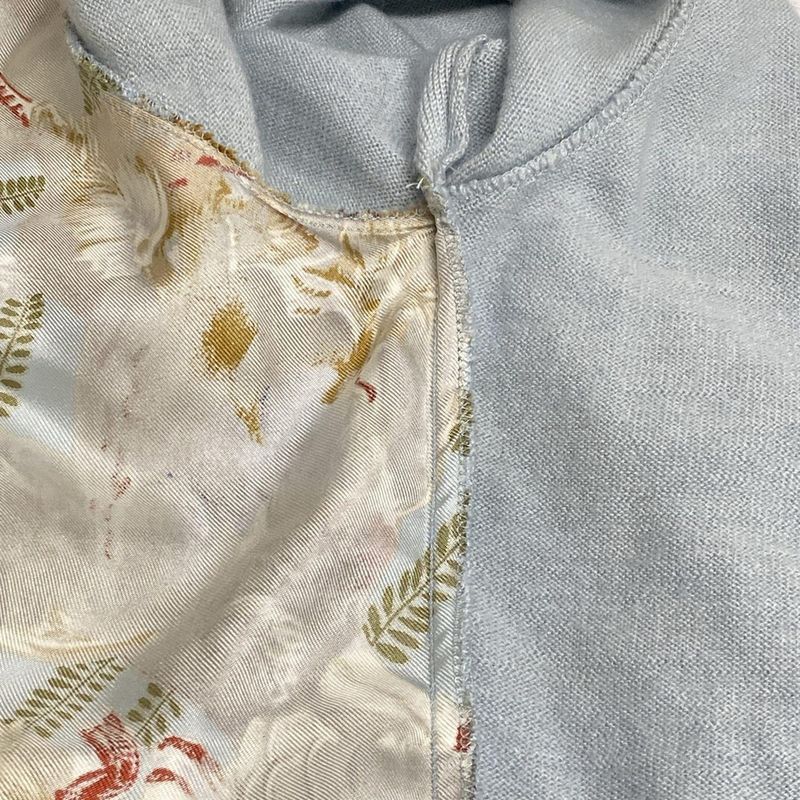 Hermes Long Sleeve Sweater Size 38 M Women - Light Blue X Brown X Multi