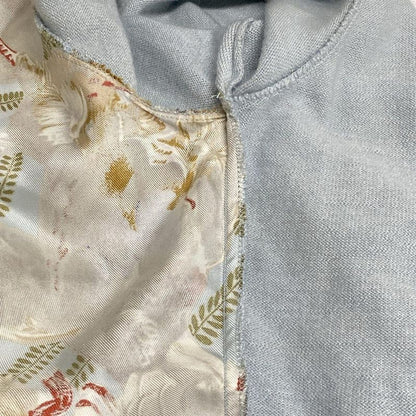 Hermes Long Sleeve Sweater Size 38 M Women - Light Blue X Brown X Multi