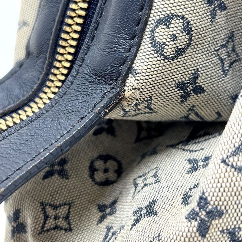 Louis Vuitton Handbag Josephine GM M92211 Monogram Mini Canvas Navy