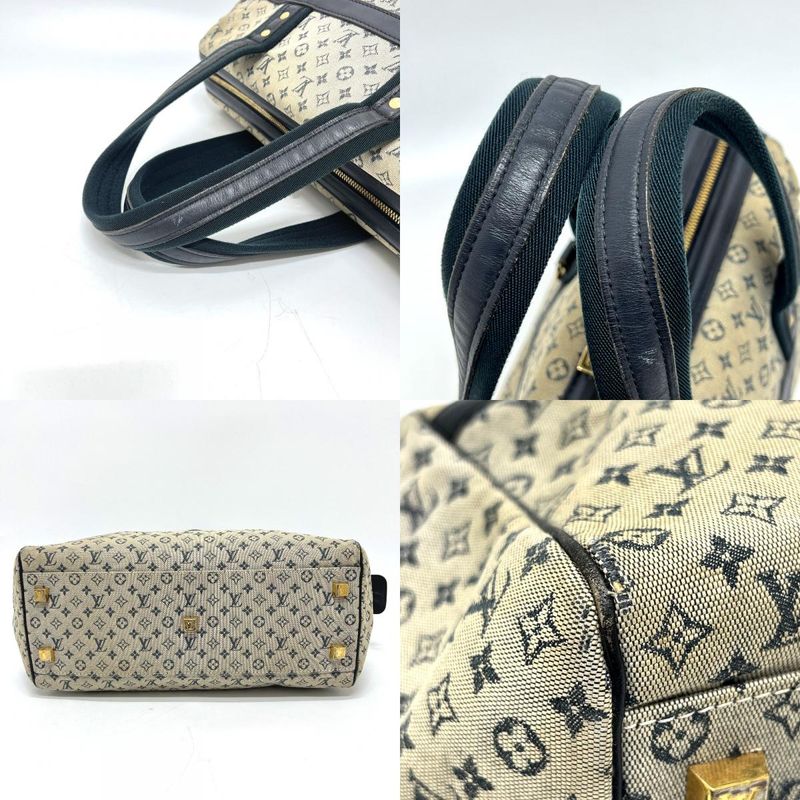 Louis Vuitton Handbag Josephine GM M92211 Monogram Mini Canvas Navy