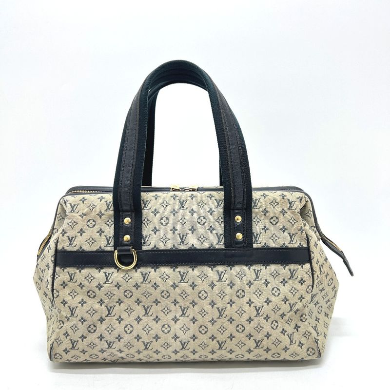 Louis Vuitton Handbag Josephine GM M92211 Monogram Mini Canvas Navy
