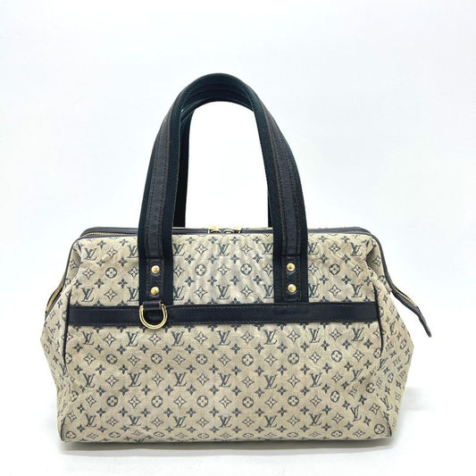 Louis Vuitton Handbag Josephine GM M92211 Monogram Mini Canvas Navy