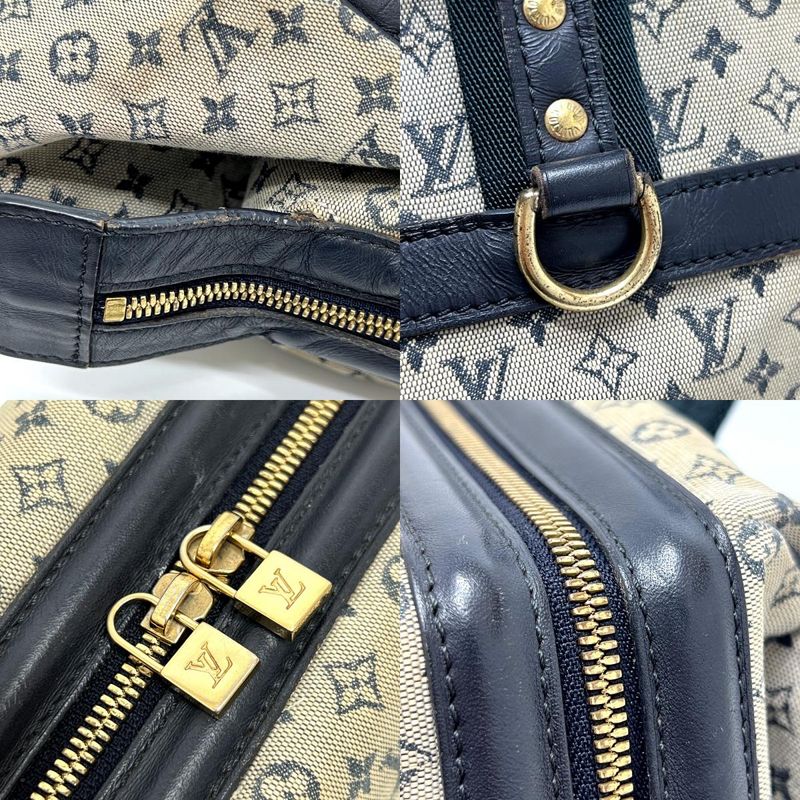 Louis Vuitton Handbag Josephine GM M92211 Monogram Mini Canvas Navy