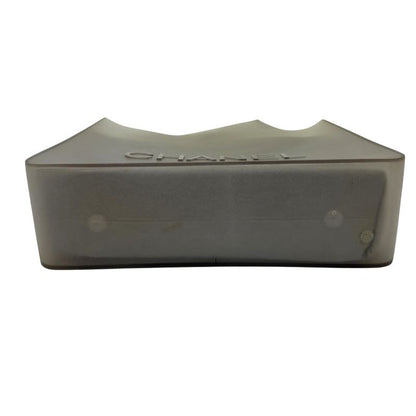 Chanel Shoulder Bag Logo Rubber Gray