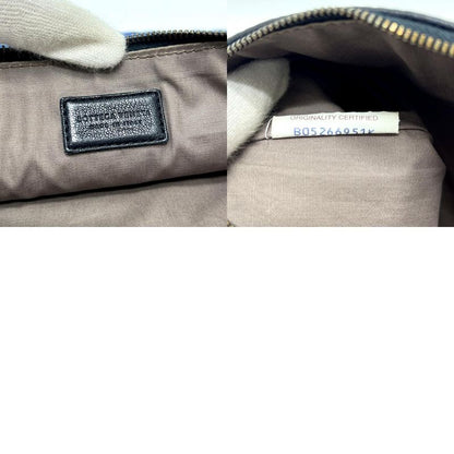 Bottega Veneta Clutch Bag Intrecciato Leather Black