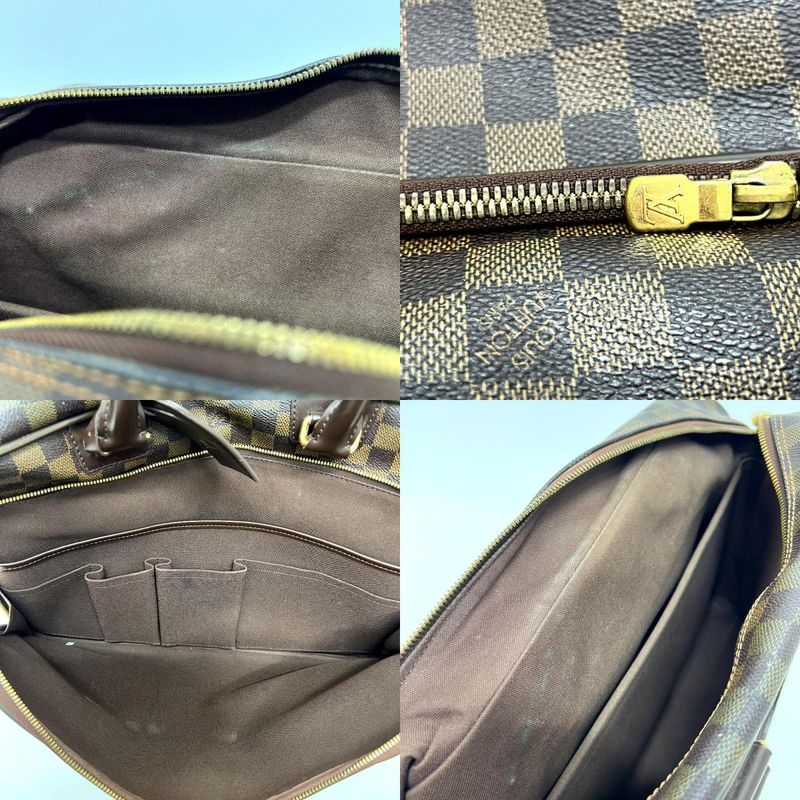 Louis Vuitton Handbag Ikar N23252 Damier Canvas Ebène Brown