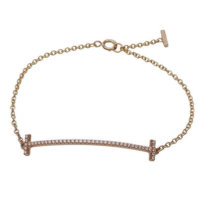 Tiffany & Co Tiffany & Co Bracelet Ladies Brand 750pg Diamond D011 T-smile