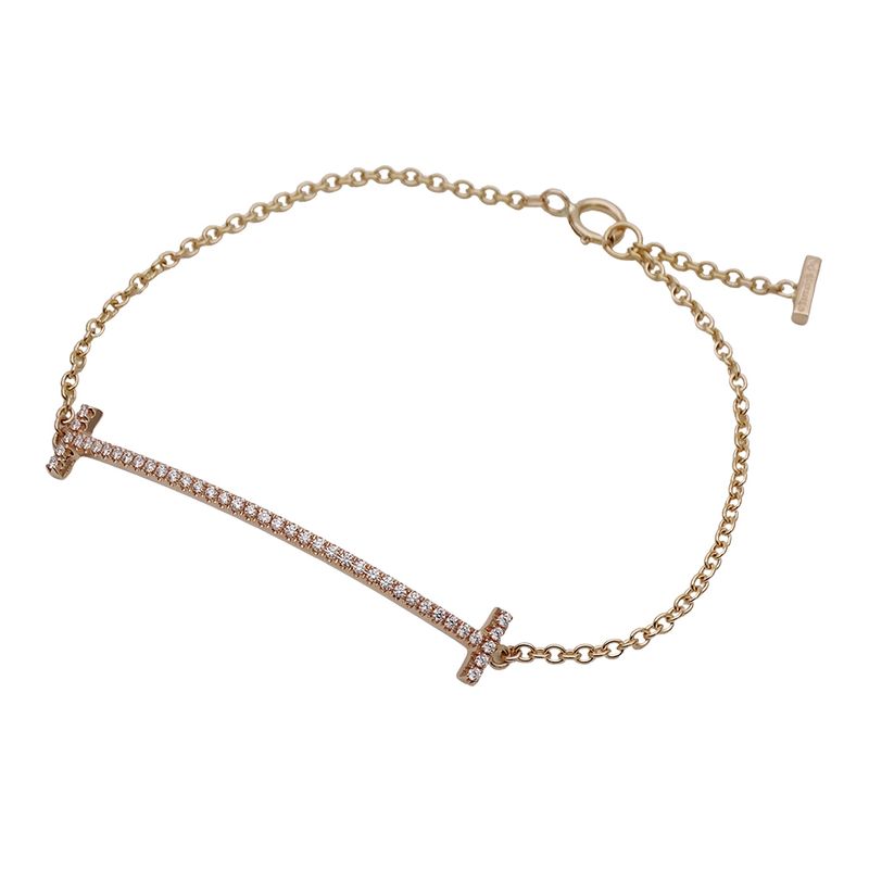 Tiffany & Co Tiffany & Co Bracelet Ladies Brand 750pg Diamond D011 T-smile