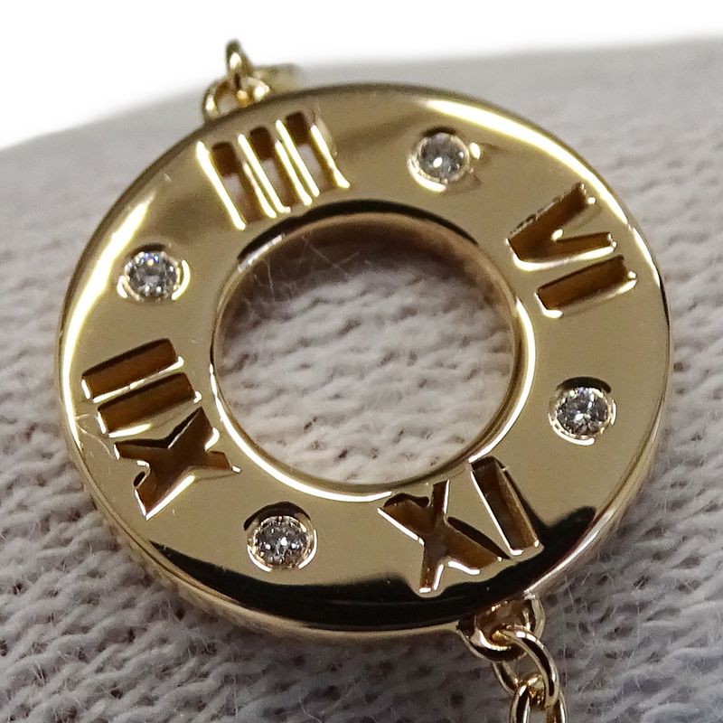 Tiffany & Co Tiffany & Co Bracelet Ladies Brand 750pg 4P Diamond Atlas Earrings