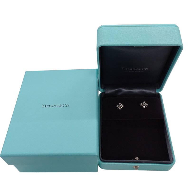 Tiffany & Co Tiffany & Co Earrings Ladies Brand Pt950 Diamond Sixteen Stone By