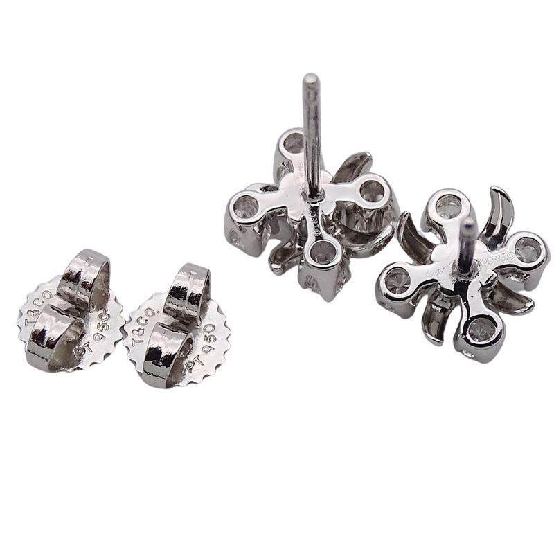 Tiffany & Co Tiffany & Co Earrings Ladies Brand Pt950 Diamond Sixteen Stone By