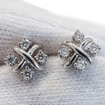 Tiffany & Co Tiffany & Co Earrings Ladies Brand Pt950 Diamond Sixteen Stone By