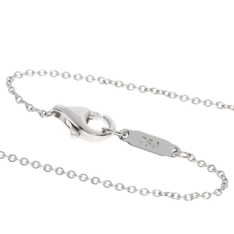 Tiffany & Co Signature Diamond Necklace 18K White Gold Ladies