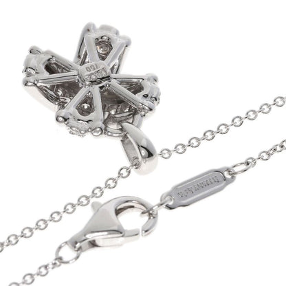 Tiffany & Co Signature Diamond Necklace 18K White Gold Ladies