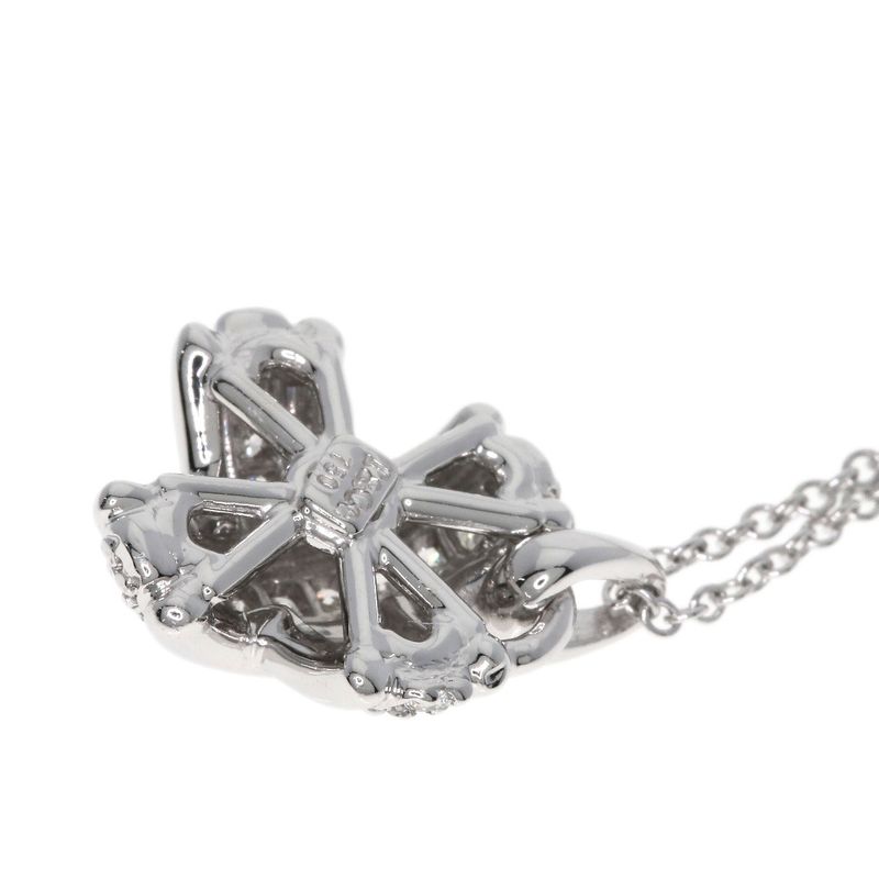 Tiffany & Co Signature Diamond Necklace 18K White Gold Ladies