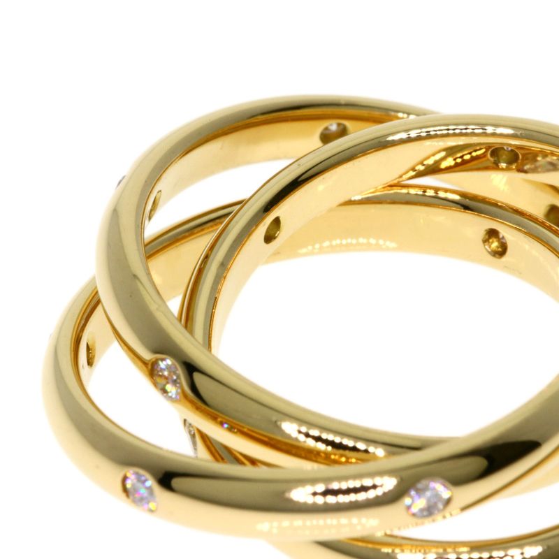 Cartier Constellation 3 Rings 18P Diamonds #51 Ring 18K Yellow Gold Ladies