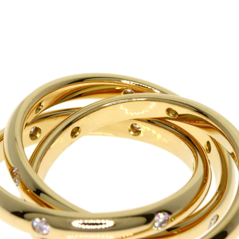 Cartier Constellation 3 Rings 18P Diamonds #51 Ring 18K Yellow Gold Ladies