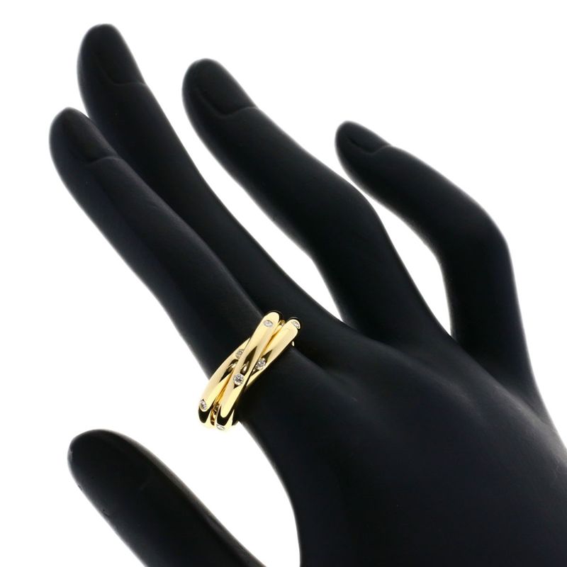 Cartier Constellation 3 Rings 18P Diamonds #51 Ring 18K Yellow Gold Ladies