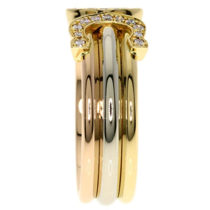 Cartier 2cring SM Diamond #52 Ring 18K Yellow Gold 18K White Gold 18K Pink Gold
