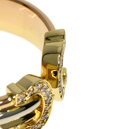 Cartier 2cring SM Diamond #52 Ring 18K Yellow Gold 18K White Gold 18K Pink Gold