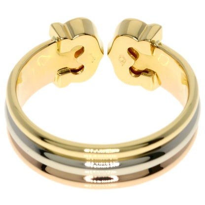 Cartier 2cring SM Diamond #52 Ring 18K Yellow Gold 18K White Gold 18K Pink Gold