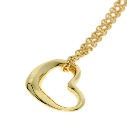 Tiffany & Co Open Heart Necklace 18K Yellow Gold Ladies