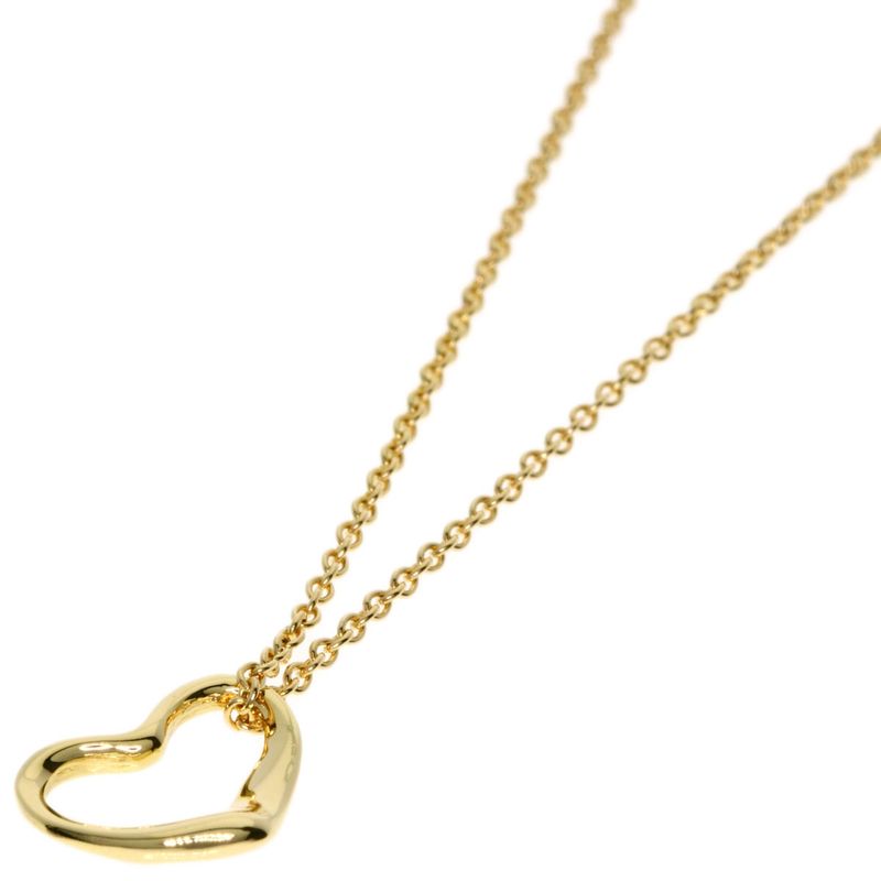 Tiffany & Co Open Heart Necklace 18K Yellow Gold Ladies