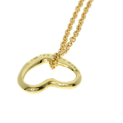 Tiffany & Co Open Heart Necklace 18K Yellow Gold Ladies