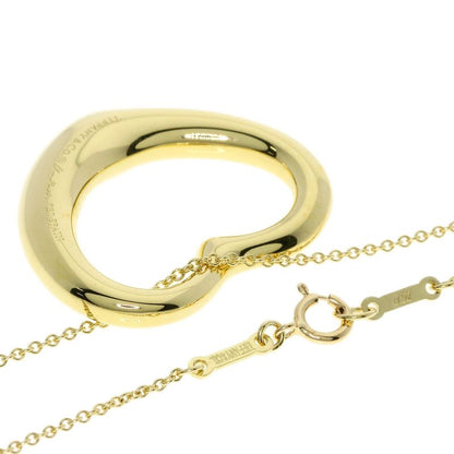 Tiffany & Co Open Heart Diamond Necklace 18K Yellow Gold Ladies