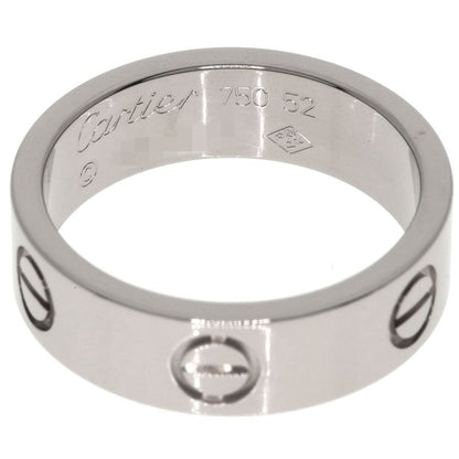 Cartier Love Ring #52 Ring - 18K White Gold Ladies