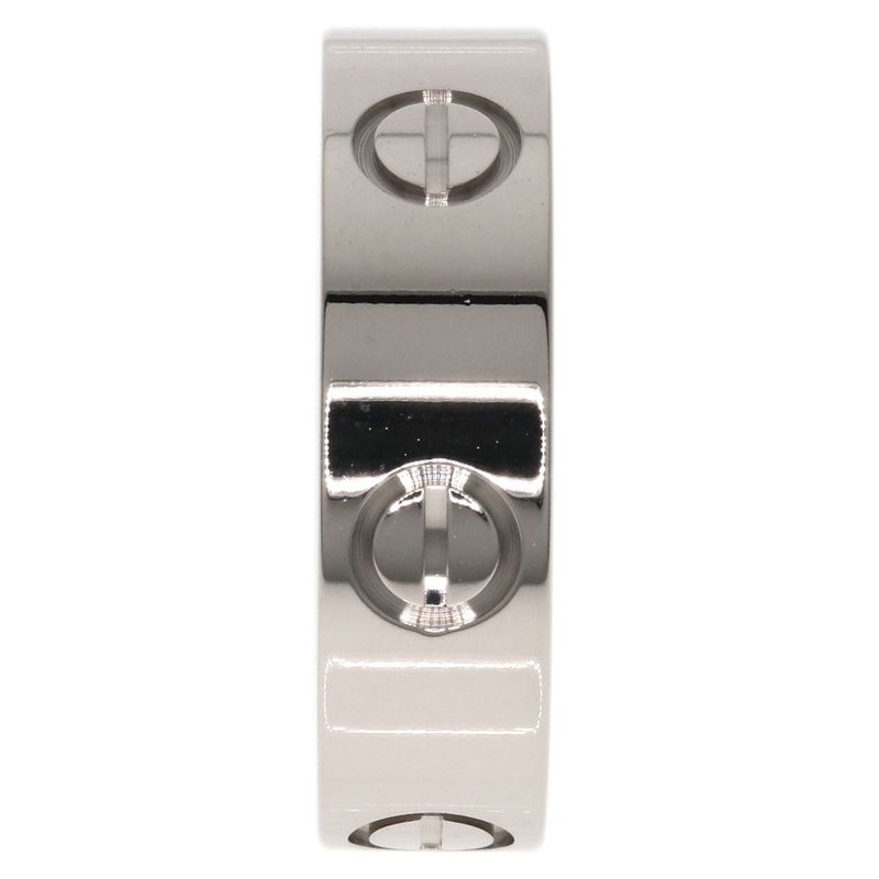 Cartier Love Ring #52 Ring - 18K White Gold Ladies