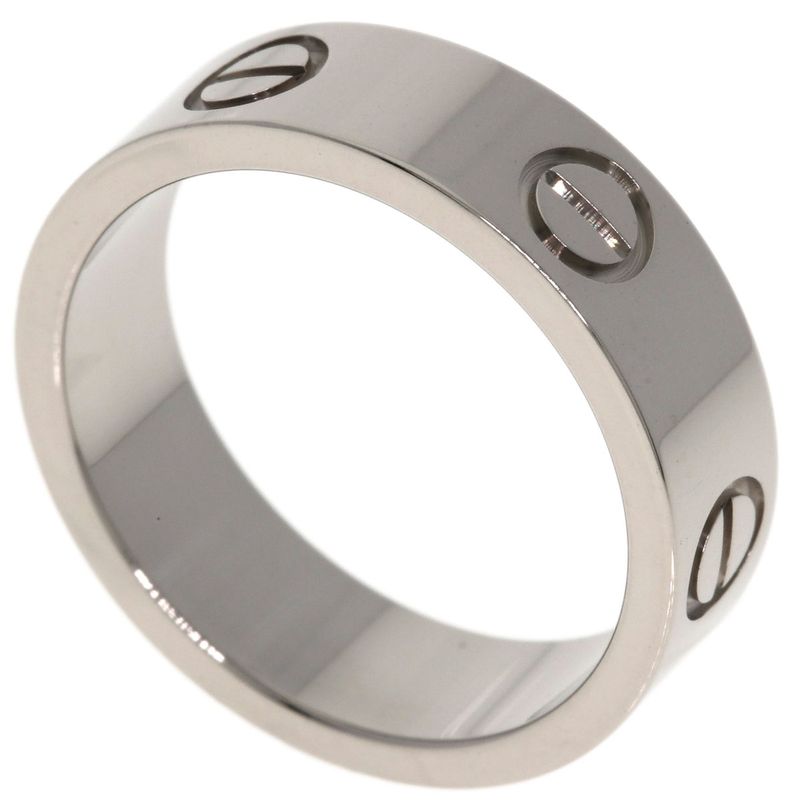 Cartier Love Ring #52 Ring - 18K White Gold Ladies