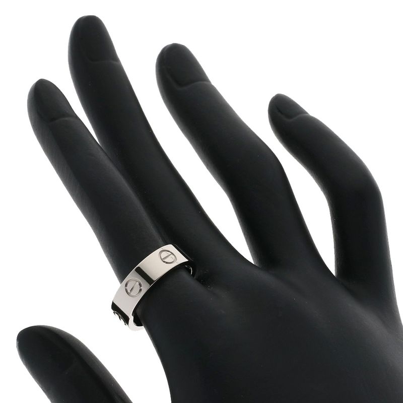Cartier Love Ring #52 Ring - 18K White Gold Ladies