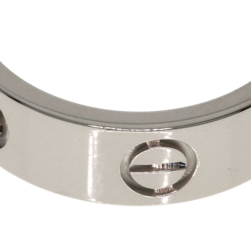 Cartier Love Ring #52 Ring - 18K White Gold Ladies