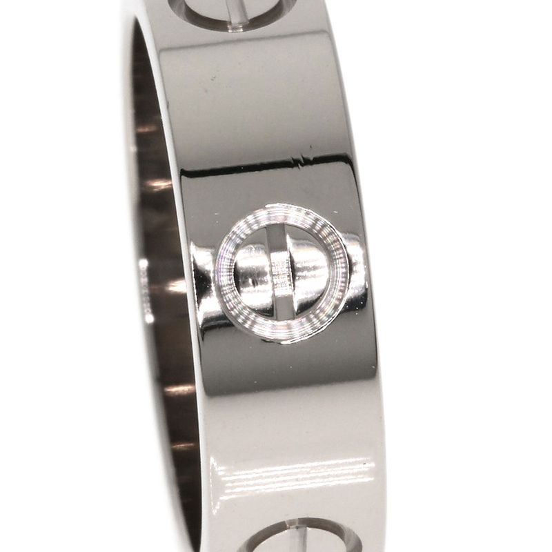 Cartier Love Ring #52 Ring - 18K White Gold Ladies